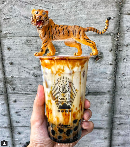 ▲老虎堂黑糖专卖。(图/IG网友eatha.foodie提供,请勿随意翻拍,以免侵权。)