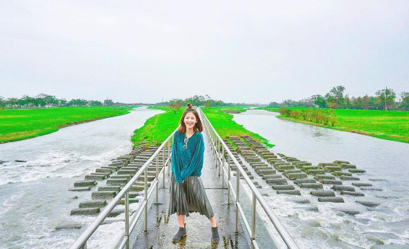 ▲安农溪分洪堰风景区。（图／IG@lovefb731提供，请勿随意翻拍，以免侵权。）