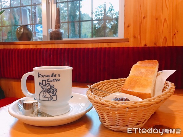 ▲体验名古屋特有早餐文化,コメダ珈t2店(Komeda Coffee)。(图/记者赖文萱摄)