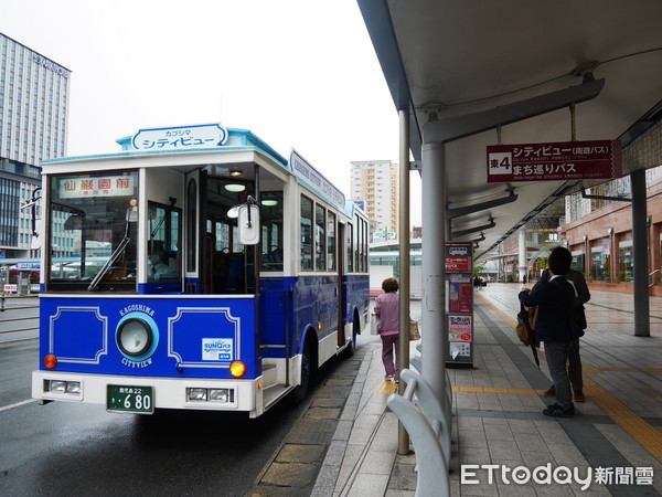 ▲鹿儿岛CityView观光巴士。(图/记者彭怀玉摄)
