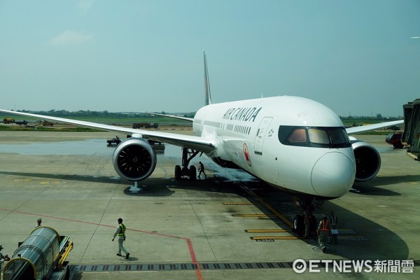 ▲加拿大航空首航（图／记者于佳云摄）