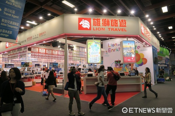 ▲%忌TF台北国际旅展雄狮展场。(图/记者蔡玟君摄)