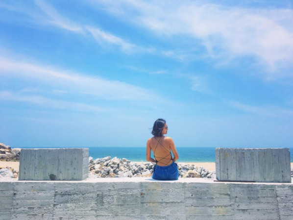 ▲北竿坂里沙滩。（图／IG@cat.h_提供，请勿随意翻拍，以免侵权。）使用请附连结，新闻刊出请回网只给对方