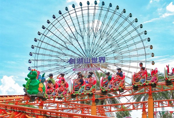 【广编】剑湖山世界鸡年大鸡大利！　赏花看展免费（图／剑湖山提供）