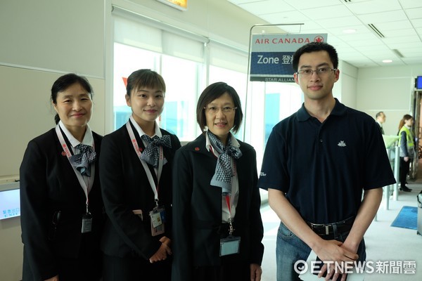 ▲加拿大航空首航(图/记者于佳云摄)