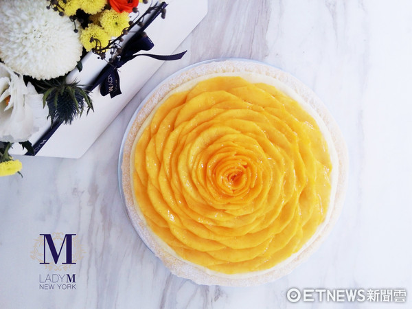▲%继ady M推出全球独家口味“芒果千层蛋糕”。(图/Lady M提供)