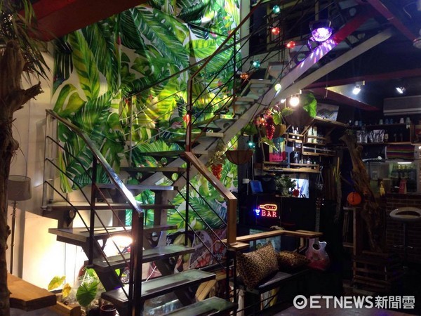 ▲Jungle city cafe bar。(图/记者彭怀玉摄)