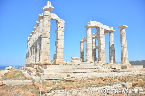 ▲希腊雅典舒尼恩岬的波塞顿海神庙(Temple of Poseidon)。(图/记者李姿仪摄)