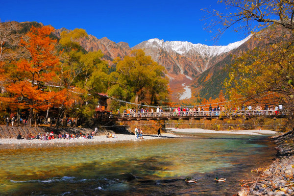 日本秋枫f龙道深V大峡谷赏红叶。（图／翔笙旅游）