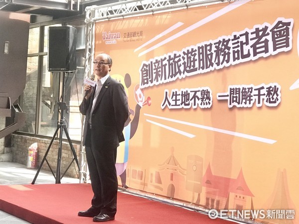 ▲观光局借问站，恺乐成2017年年度代言人。（图／记者赖文萱摄）