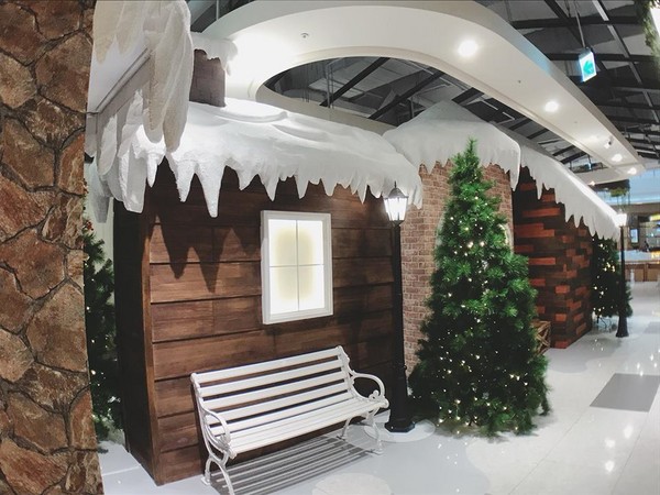 ▲大江购物中心雪景小屋。(图/翻摄自大江购物中心粉丝专页)