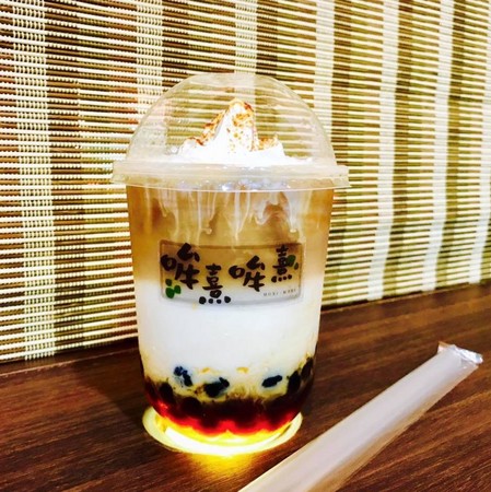 ▲日本静冈培茶拿铁。（图／翻摄自哞熹哞熹粉丝专页）