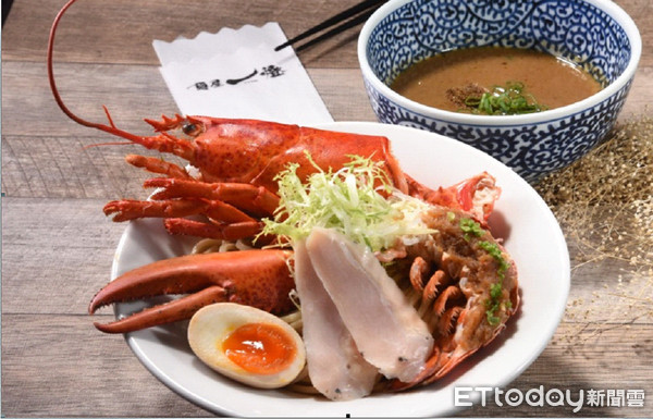 ▲海陆龙虾沾面。(图/面屋一灯提供)