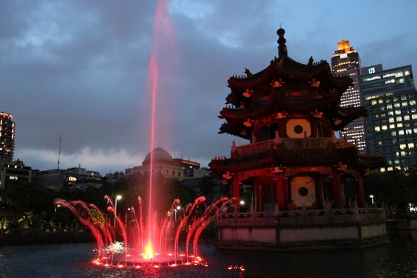 ▲228公园水舞 。(图/台北市政府提供)