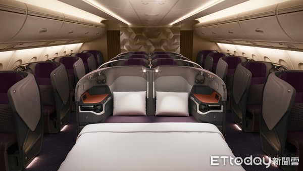 新加坡航空全新A380客舱产品。(图/新加坡航空提供)