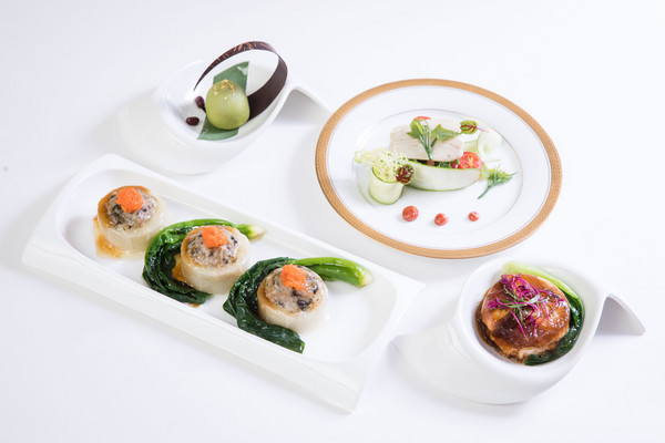 ▲华航推限定“客家机上餐”,仅5条新南向航线商务舱吃得到。(图/华航提供)