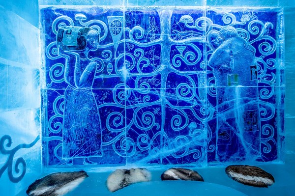 ▲瑞典冰旅馆抢先看。(图/ICEHOTEL粉丝页)