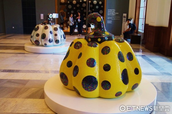 ▲新加坡国家美术馆-草间弥生展览。(图/记者杨筱柔摄)