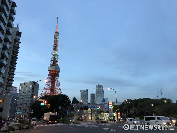 ▲iPhone 8开箱初试,东京铁塔。(图/记者洪圣壹摄)