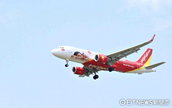 ▲越捷航空。（图／记者张克铭摄）