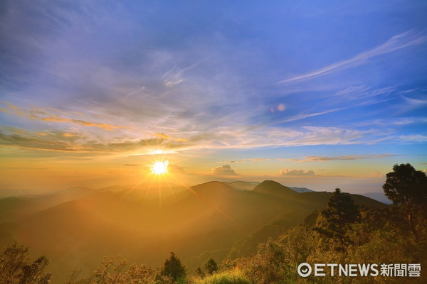 ▲%?太平山国家森林游乐区望洋山步道日出。（图／罗东林管处提供）