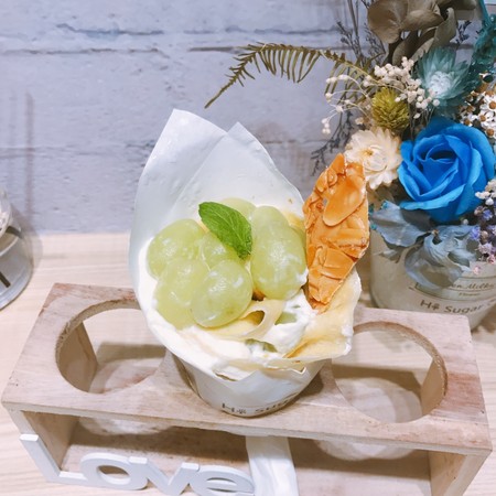 ▲台北HiSugar嗨糖 日式可丽饼&棉花糖红茶。（图／Momomco提供）