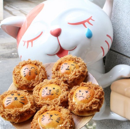 ▲松松狮肉松面包。(图/IG@foodieshishi_bao提供,请勿任意翻摄以免侵权)