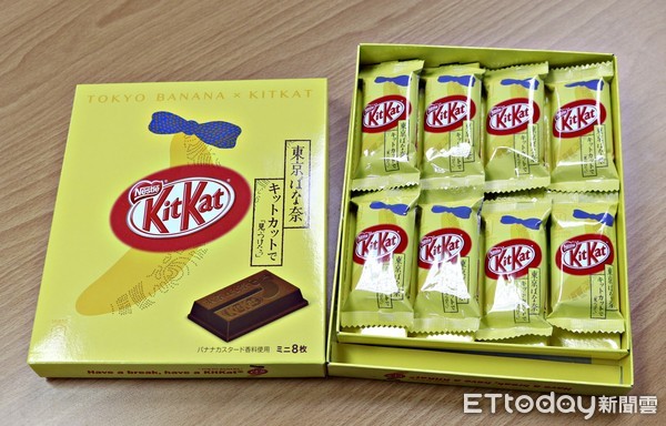 ▲%级?┫憬肚煽肆ΜKitKat东京香蕉巧克力。(图/记者蔡玟君摄)