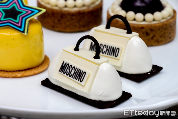 ▲君悦茶苑携手MOSCHINO跨界推出联名下午茶。（图／记者黄士原摄）