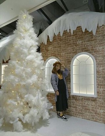 ▲大江购物中心雪景小屋。(图/IG@yoko88517提供,请勿任意翻摄以免侵权)