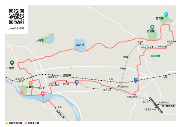 ▲摘自《关西单车自助全攻略:无料理达人带路,到大阪、京都骑单车过生活!》