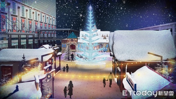 ▲冰雪奇缘嘉年华示意图。(图/台北101提供)
