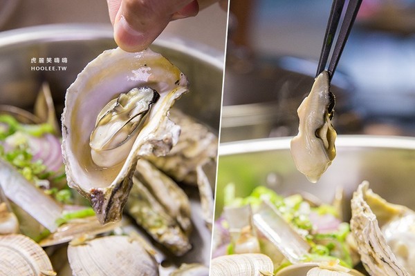 鲨嗑海鲜锅物。(图/虎丽笑嗨嗨)