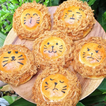 ▲松松狮肉松面包。(图/IG@foodieshishi_bao提供,请勿任意翻摄以免侵权)