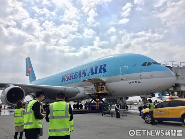 ▲大韩航空A380首航。（图／记者于佳云摄）