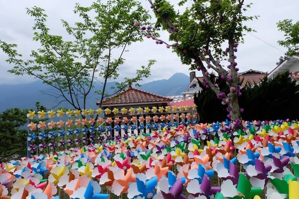 清境小瑞士花园风车节。(图/取自清境农场粉丝专页)