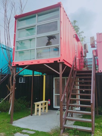 ▲南投日月潭蔓条丝里，浮田小屋民宿。（图／网友王心慈授权提供）。