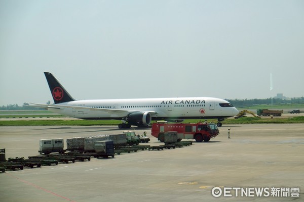 ▲加拿大航空首航(图/记者于佳云摄)