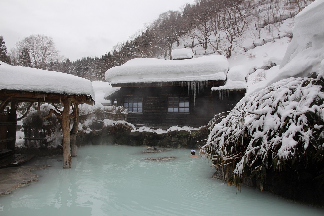 日本秋田温泉密景乳头温泉(图/记者游t如摄)
