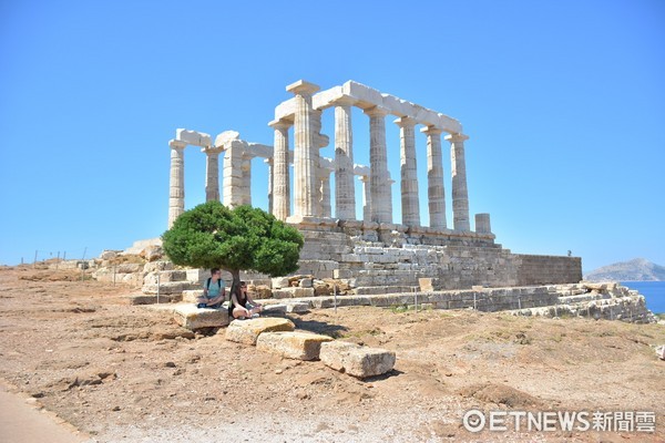 ▲希腊雅典舒尼恩岬的波塞顿海神庙(Temple of Poseidon)。(图/记者李姿仪摄)