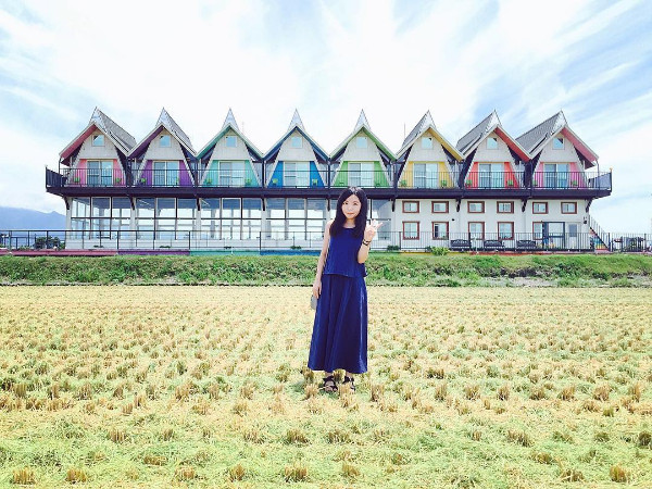 ▲礁溪 天空岛上的小木屋。(图/IG@dinyu0802提供)