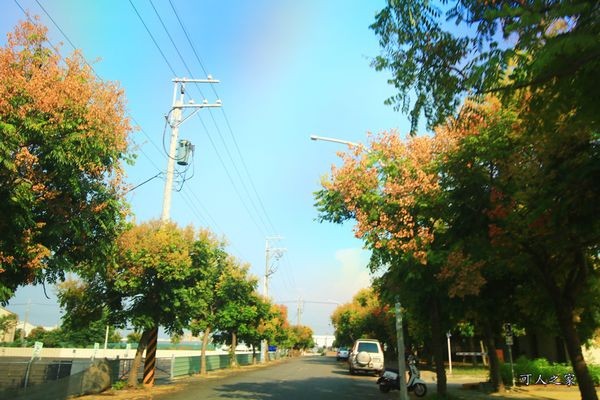 ▲嘉义新港艺术高中空中彩虹跑道。(图/可人之家提供)