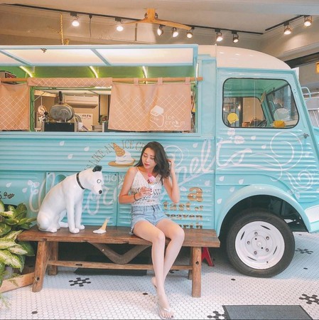 ▲新北市瑞芳区lick lick ice cream利克商号冰淇淋小店。(图/IG@doouble23提供,请勿任意翻摄以免侵权)