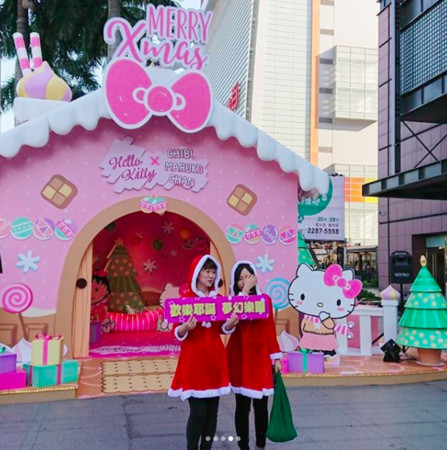 ▲台中新光百货圣诞装置。（图／IG网友jenyu09提供，请勿随意翻拍，以免侵权。）