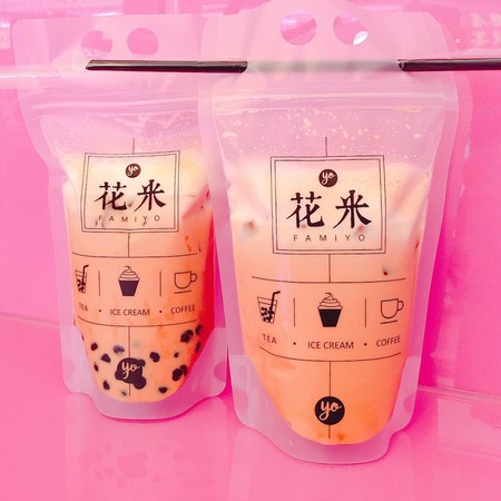 ▲花米yo职人手炒黑糖饮品。（图／网友提供，请勿随意翻拍，以免侵权）