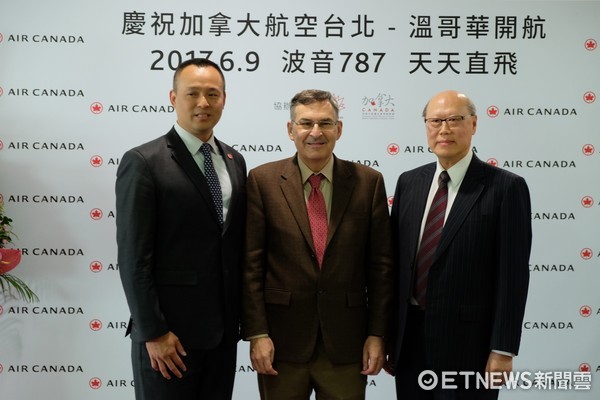 ▲加拿大航空首航(图/记者于佳云摄)
