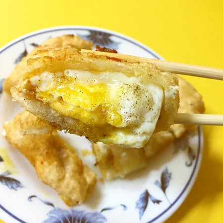 ▲大溪传统厚切蛋饼。（图／网友chensongeat_提供，请勿随意翻拍，以免侵权）