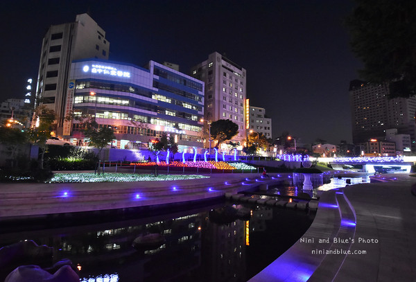 台中 柳川蓝带水岸。(图/Nini and Blue 玩乐食记提供)