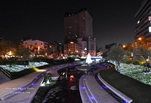 台中 柳川蓝带水岸。(图/Nini and Blue 玩乐食记提供)