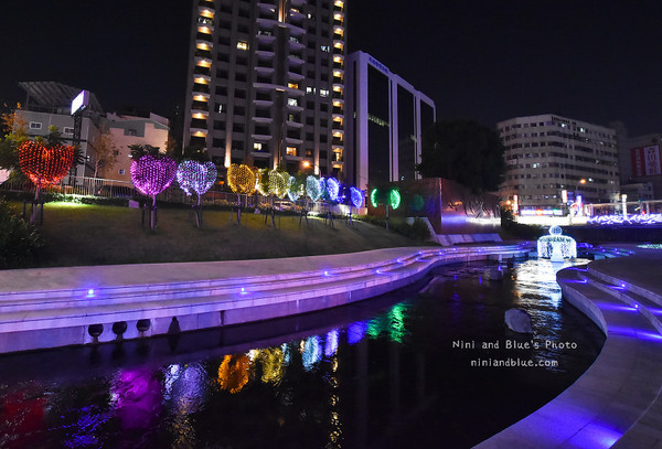 台中 柳川蓝带水岸。(图/Nini and Blue 玩乐食记提供)